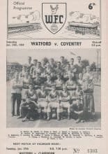 Watford v Coventry City 24-Jan-1959