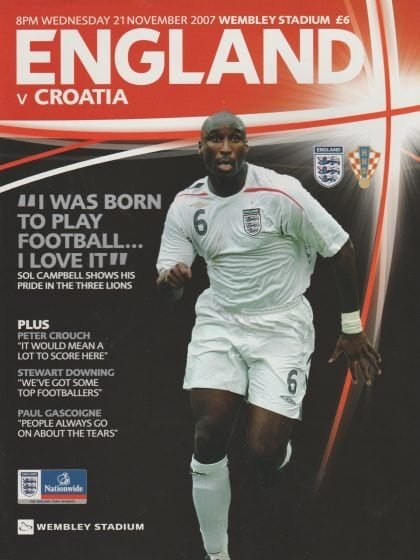 England v Croatia 21-Nov-2007