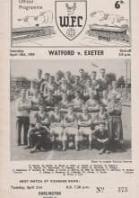 Watford v Exeter City  18-Apr-1959