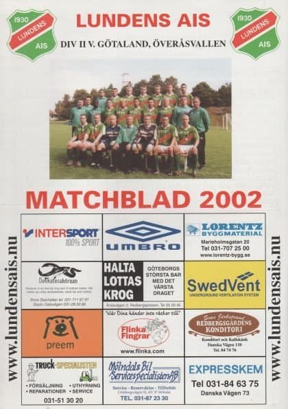 Lundens AIS v Gais 18-Aug-2002