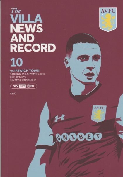 Aston Villa v Ipswich Town  25-Nov-2017