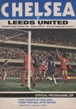 Chelsea v Leeds United  02-Sep-1978