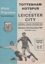Tottenham Hotspur v Leicester City 16-Dec-1967
