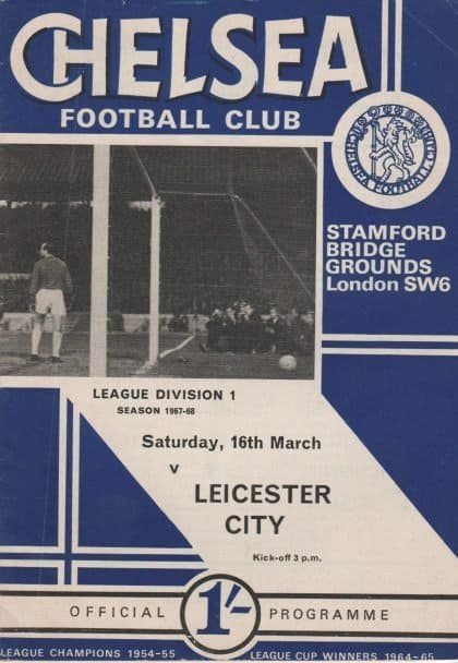 Chelsea v Leicester City 16-Mar-1968