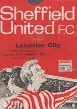 Sheffield United v Leicester City 25-Nov-1967