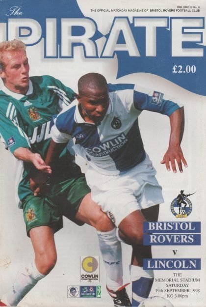 Bristol Rovers v Lincoln City 19-Sep-1998