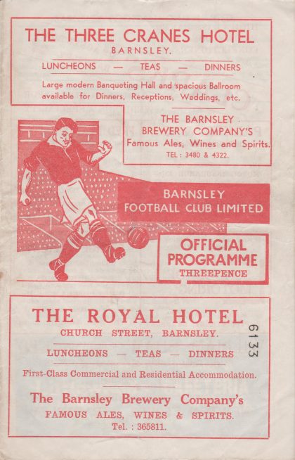 Barnsley v Lincoln City 05-Sep-1956
