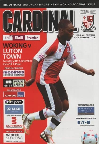 Woking v Luton Town 24-Sep-2013