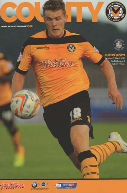 Newport County v Luton Town  17-Mar-2015