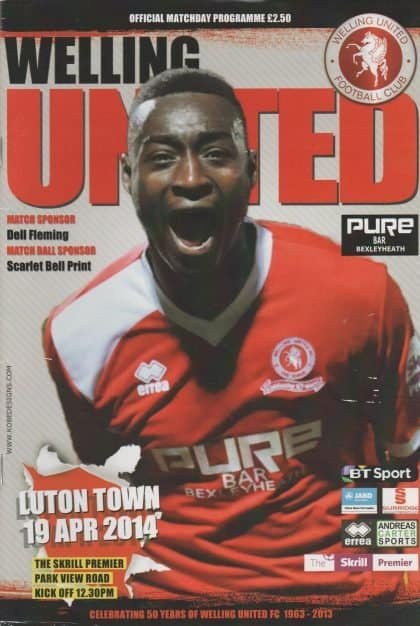 Welling United v Luton Town 19-Apr-2014