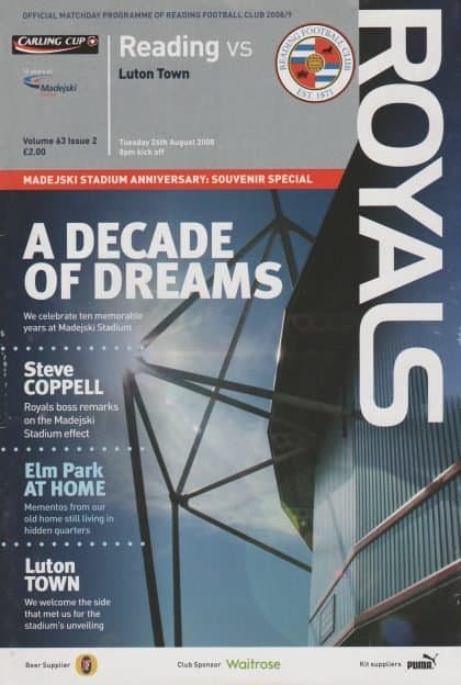 Reading v Luton Town 26-Aug-2008