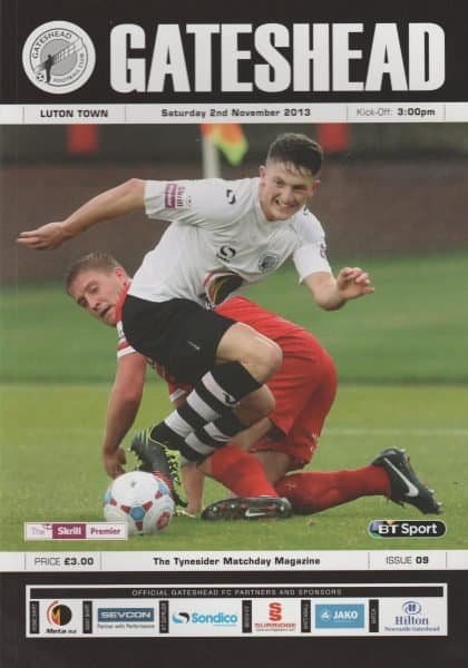 Gateshead v Luton Town 02-Nov-2013