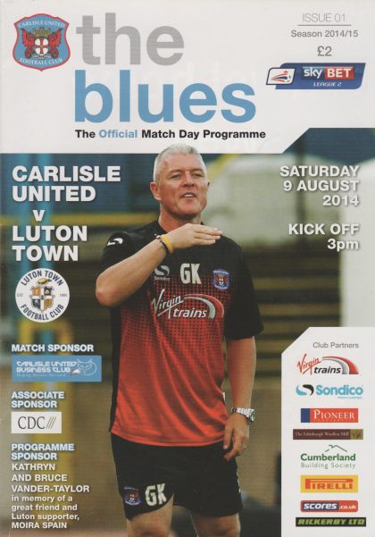 Carlisle United v Luton Town 09-Aug-2014