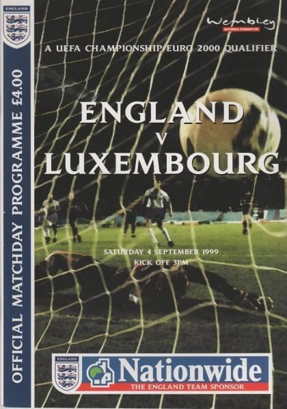 England v Luxembourg 04-Sep-1999