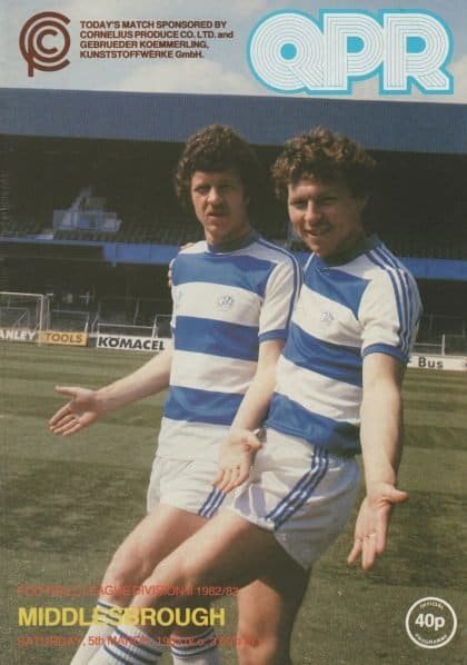 Queens Park Rangers v Middlesbrough 05-Mar-1983