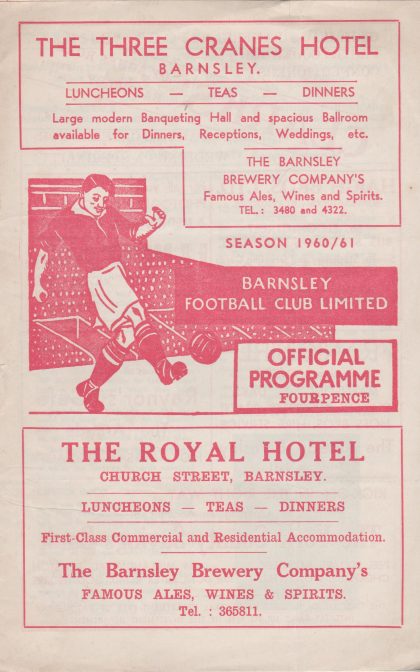Barnsley v Newport County 24-Apr-1961