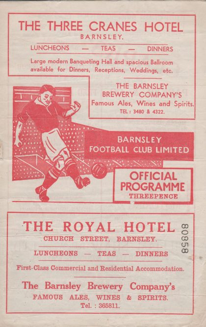 Barnsley v Nottingham Forest 16-Feb-1957