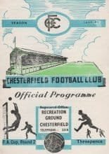 Chesterfield v Oldham Athletic 26-Nov-1960