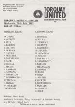Torquay United v Oldham Athletic 30-Jul-1997