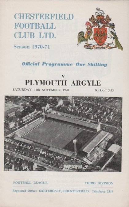 Chesterfield v Plymouth Argyle 14-Nov-1970