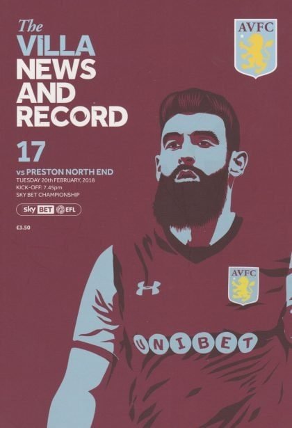 Aston Villa v Preston North End  20-Feb-2018