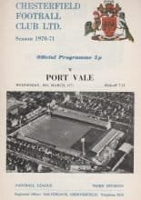 Chesterfield v Port Vale 10-Mar-1971