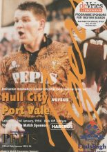 Hull City v Port Vale  22-Jan-1994