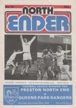 Preston North End v Queens Park Rangers 22-Nov-1980