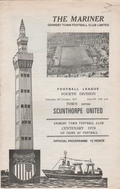 Grimsby Town v Scunthorpe United 08-Oct-1977