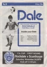 Rochdale v Scunthorpe United 24-Nov-1979