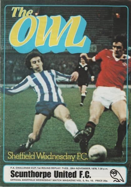 Sheffield Wednesday v Scunthorpe United 28-Nov-1978