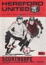 Hereford United v Scunthorpe United 03-May-1980