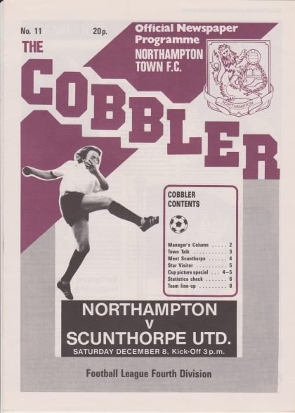 Northampton Town v Scunthorpe United 08-Dec-1979