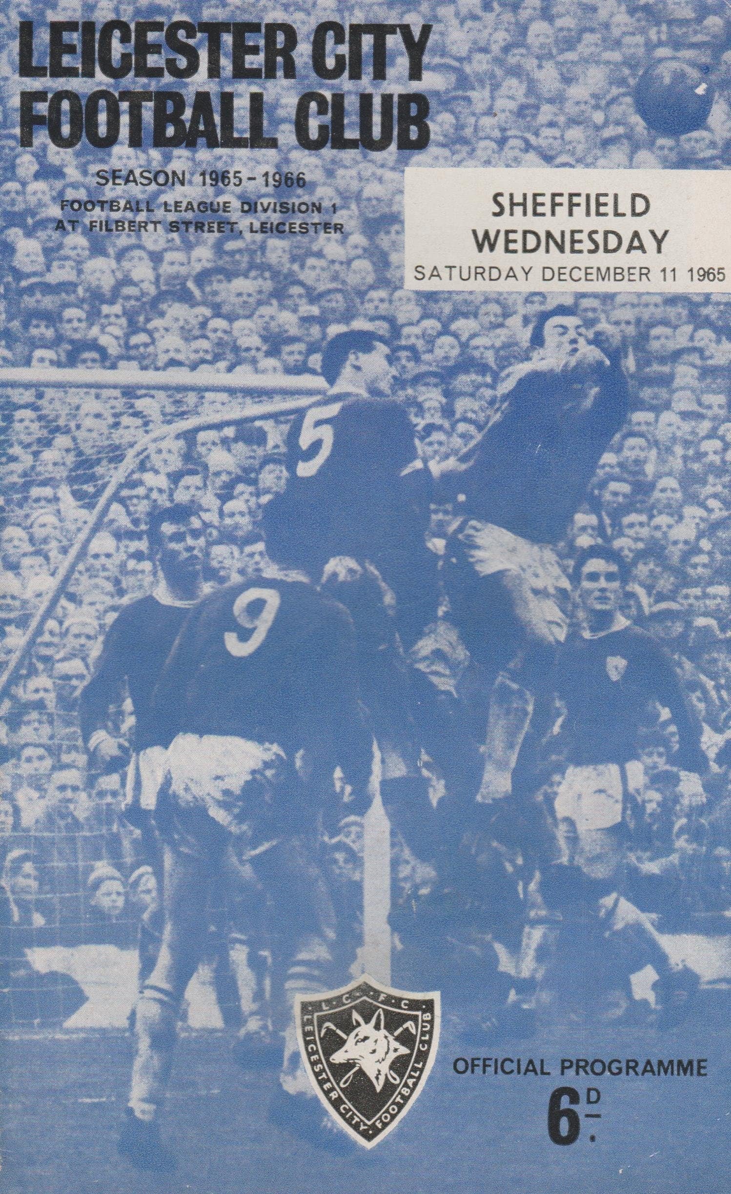 Leicester City v Sheffield Wednesday 11Dec1965