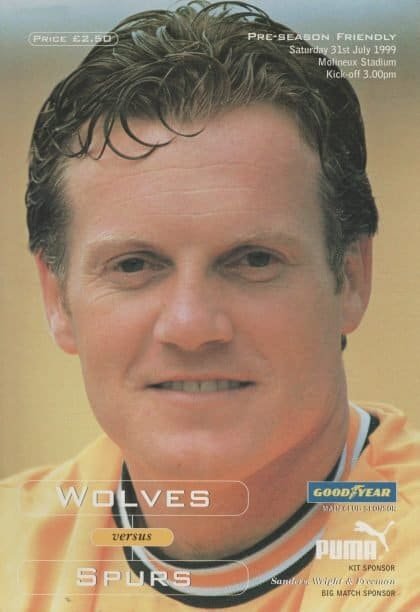 Wolverhampton Wanderers v Tottenham Hotspur 31-Jul-1999