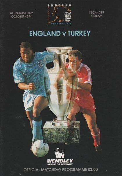 England v Turkey 16-Oct-1991
