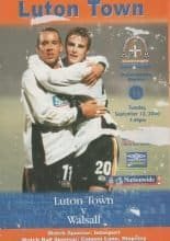 Luton Town v Walsall 12-Sep-2000
