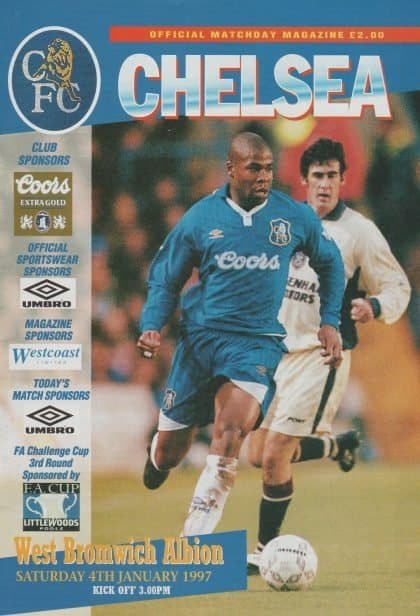 Chelsea v West Bromwich Albion 04-Jan-1997