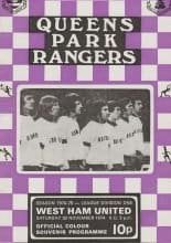 Queens Park Rangers v West Ham United  30-Nov-1974