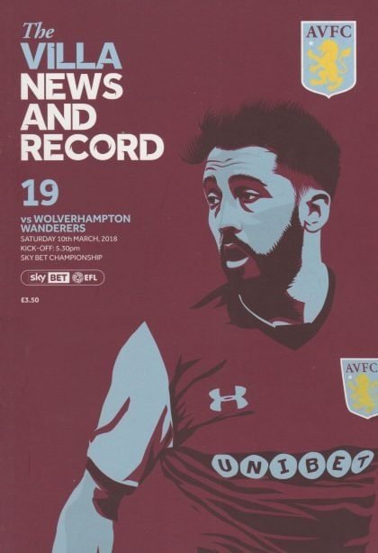 Aston Villa v Wolverhampton Wanderers 10-Mar-2018