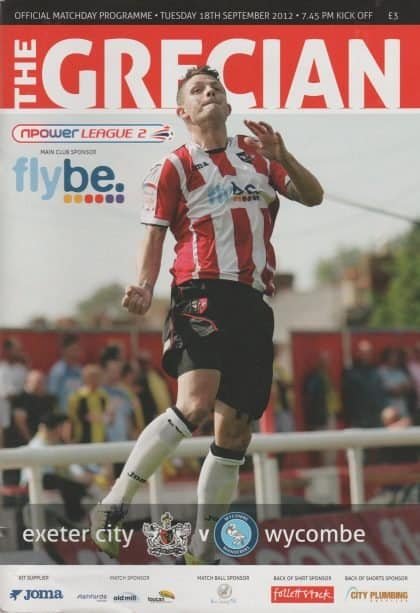Exeter City v Wycombe Wanderers  18-Sep-2012