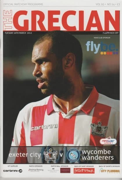 Exeter City v Wycombe Wanderers  20- Mar-2012