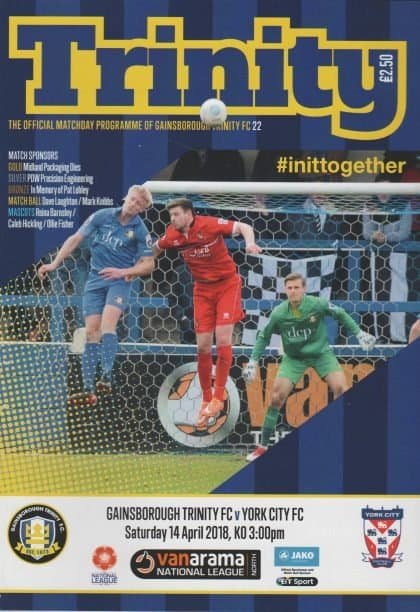 Gainsborough Trinity v York City  14-Apr-2018