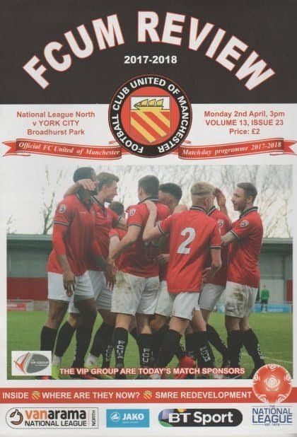 FC United of Manchester v York City  02-Apr-2018