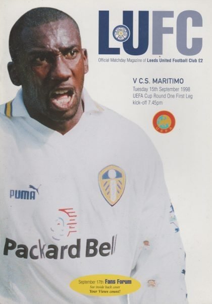 Leeds United v Maritimo  15-Sep-1998