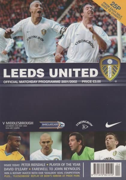 Leeds United v Middlesbrough 11-May-2002