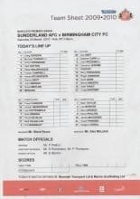 Sunderland v Birmingham City  20-Mar-2010