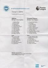 Brighton & Hove Albion v Crystal Palace   28-Nov-2017