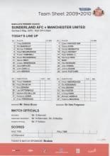 Sunderland v Manchester United 02-May-2010