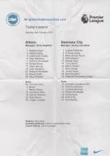 Brighton & Hove Albion v Swansea City  24-Feb-2018